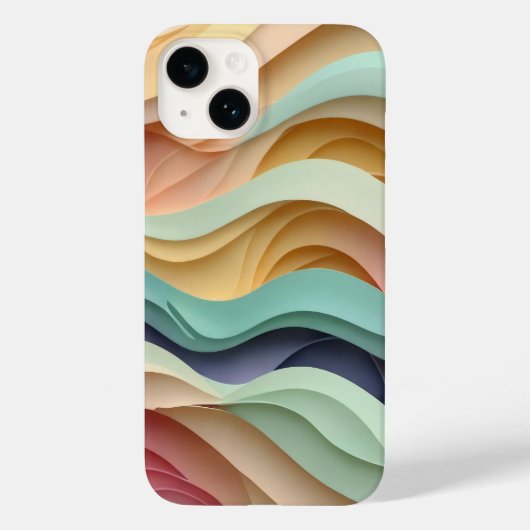 Snoep gekleurde avy strepen Case-Mate iPhone case (Achterkant)