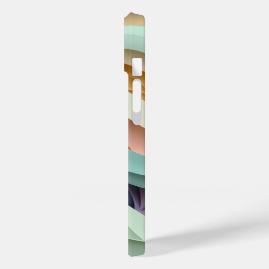 Snoep gekleurde avy strepen Case-Mate iPhone case (Achterkant / Links)