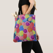 Snoep gekleurde bloemen tote bag (Dichtbij)
