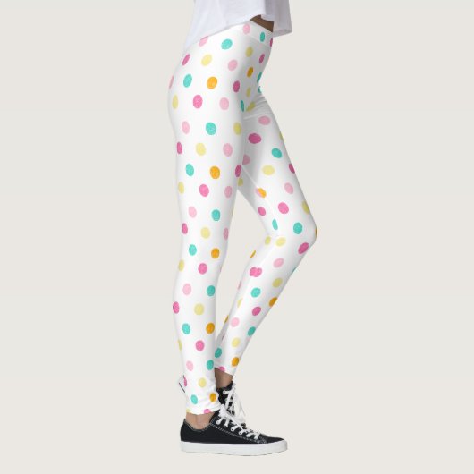 Snoep gekleurde stippen leggings (Rechts)