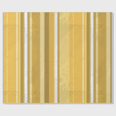 Snoep gele strepen cadeaupapier (Vlak)