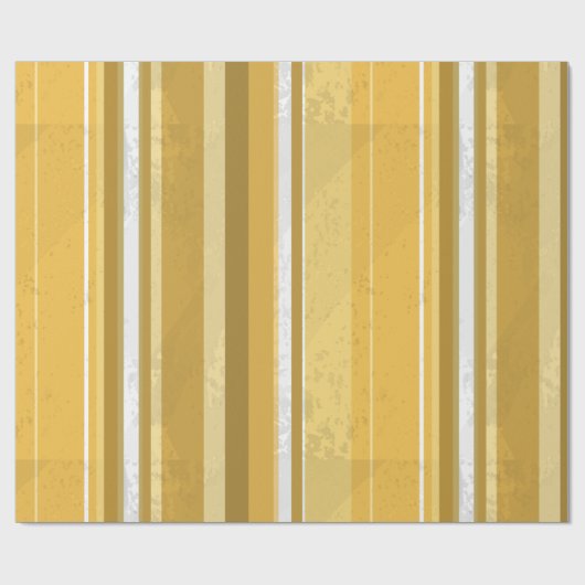 Snoep gele strepen cadeaupapier (Vlak)