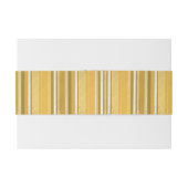 Snoep gele strepen uitnodigingen wikkel (Achterkant Voorbeeld)