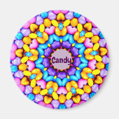 SNOEP ~ Gepersonaliseerd paaspatroon fractal ~ Magneet (Voorkant)