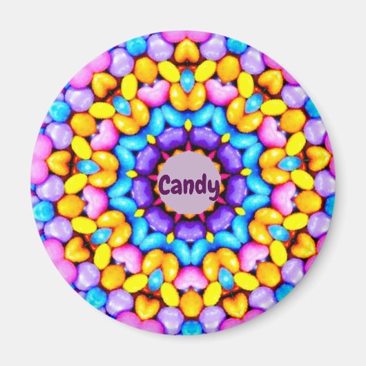 SNOEP ~ Gepersonaliseerd paaspatroon fractal ~ Magneet (Voorkant)