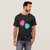 Snoep gesprek harten provo utah Valentijnse  D T-shirt (Voorkant volledig)