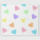 Snoep gespreksonderwerp Valentijnsdag Cadeaupapier (Vlak)