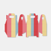 Snoep gestreept bedankdoosjes (Uitgevouwen)