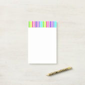 Snoep gestreept groot post-it® notes (Op bureau)