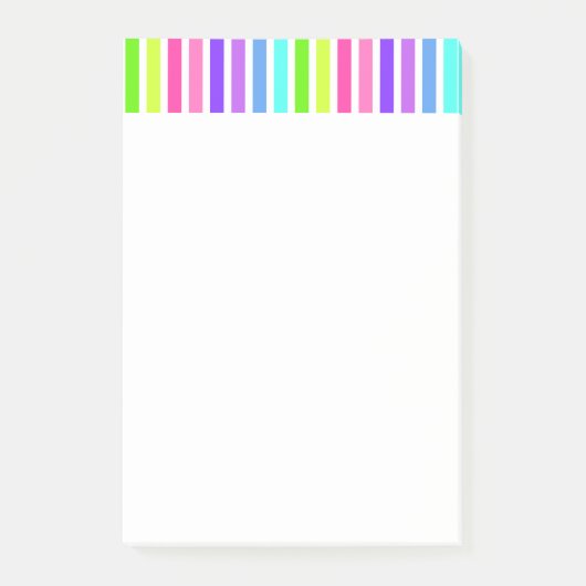 Snoep gestreept groot post-it® notes (Voorkant)