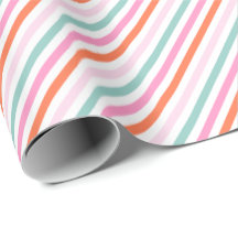 Snoep Gestreept kerstcadeau inpakpapier