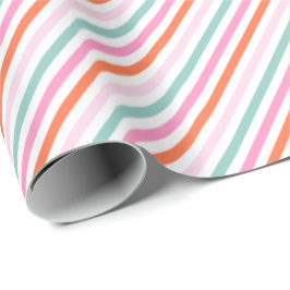 Snoep Gestreept kerstcadeau inpakpapier