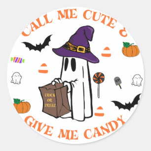 Snoep Ghost Halloween Sticker
