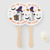 Snoep Ghost Hand Fan Handwaaier (Voorkant en achterkant)