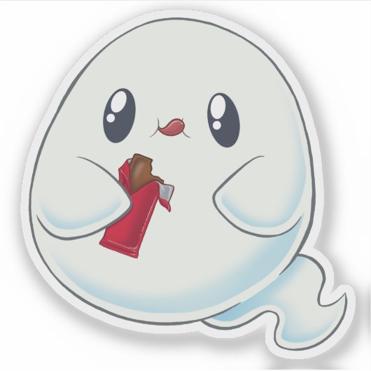 Snoep Ghost Sticker (Voorkant)