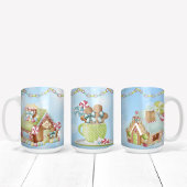 Snoep Gingerbread en Candy Cane Design Tweekleurige Koffiemok
