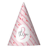 "Snoep Gingerbread House Roze Verjaardag Feesthoedjes (Voorkant)