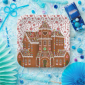 Snoep Gingerbrood House Papieren Bordje (Feest)
