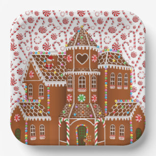 Snoep Gingerbrood House Papieren Bordje