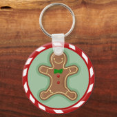 Snoep Gingerbrood Man Sleutelhanger (Voorkant)