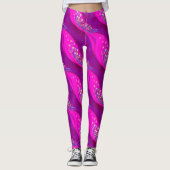 Snoep Glitter-Leggings - Abstract Roze Sparkles Leggings (Voorkant)
