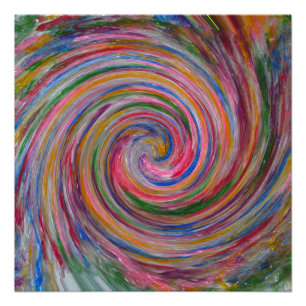 Snoep Glitter Swirl Perfect Poster