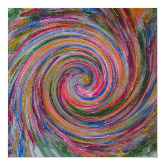 Snoep Glitter Swirl Perfect Poster (Voorkant)