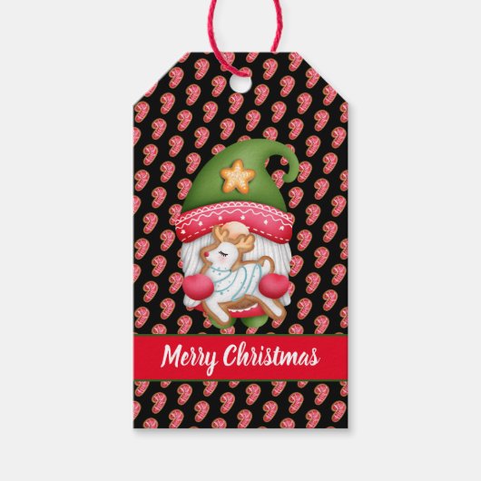 Snoep Gnoom past Kleur en Tekst aan Cadeaulabel (Voorkant)