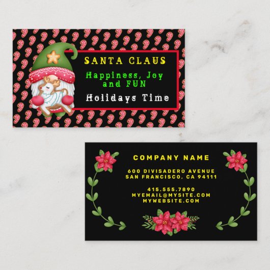 Snoep Gnoom past Kleur en Tekst aan Visitekaartje (Voorkant / Achterkant)