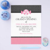 Snoep grote openingsbrochures voor winkels flyer (Enkel)