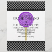 Snoep grote openingsbrochures voor winkels flyer (Voorkant)