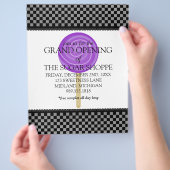 Snoep grote openingsbrochures voor winkels flyer (Hand)