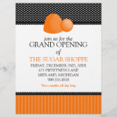 Snoep grote openingsbrochures voor winkels flyer (Voorkant)