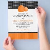 Snoep grote openingsbrochures voor winkels flyer (Hand)