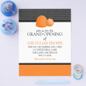 Snoep grote openingsbrochures voor winkels flyer (Enkel)