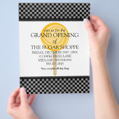 Snoep grote openingsbrochures voor winkels flyer (Hand)