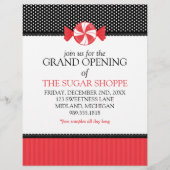 Snoep grote openingsbrochures voor winkels flyer (Voorkant)