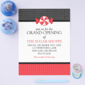 Snoep grote openingsbrochures voor winkels flyer (Enkel)