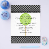 Snoep grote openingsbrochures voor winkels flyer (Enkel)