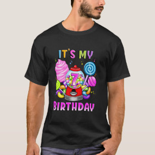 Snoep Gumball Machine Het is mijn 7 de Verjaardags T-shirt
