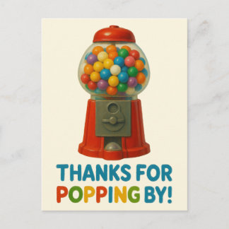 Snoep Gumball Snoepjes Kinderverjaardagsfeestje Briefkaart