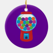 Snoep-gumbalmachine Keramisch Ornament (Achterkant)