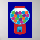 Snoep-gumbalmachine Poster (Voorkant)