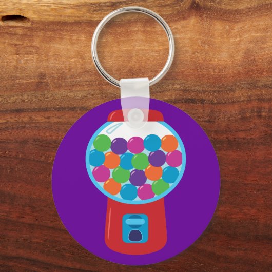 Snoep-gumbalmachine Sleutelhanger (Voorkant)