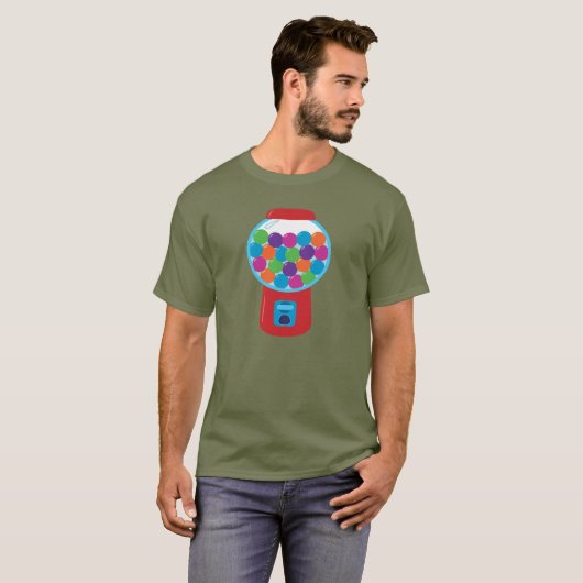 Snoep-gumbalmachine T-shirt (Voorkant volledig)