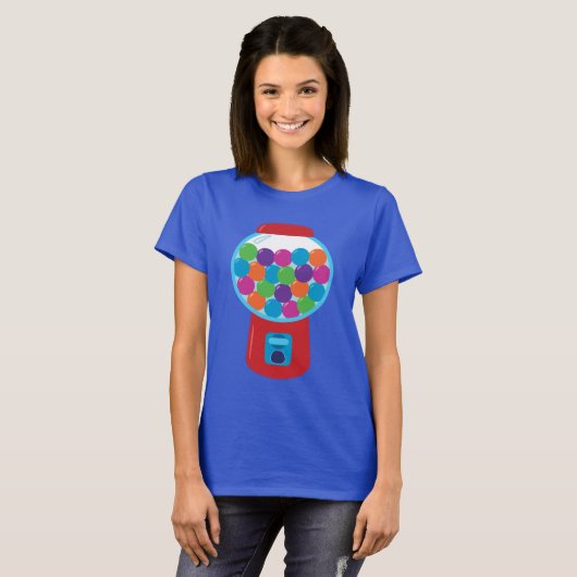 Snoep-gumbalmachine T-shirt (Voorkant volledig)