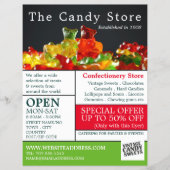 Snoep Gummy-Beren, snoepgoed, omkeren Flyer (Voorkant)