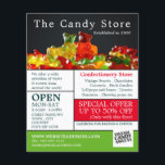 Snoep Gummy-Beren, snoepgoed, omkeren Flyer<br><div class="desc">Snoep gommijn-Beren,  snoepgoed Adverteren brochures door de Visitekaartje-winkel.</div>