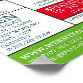 Snoep Gummy-Beren, snoepgoed, omkeren Poster (Hoek)