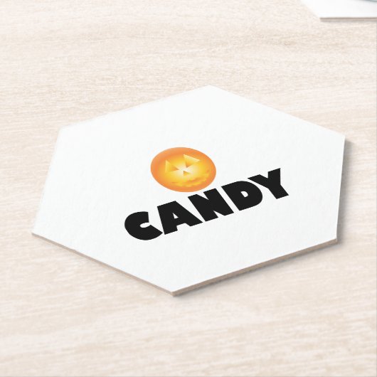 Snoep Halloween Kartonnen Onderzetters (Schuin)